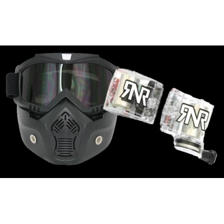 MASQUE SPECIAL CASQUE JET + KIT ROLL OFF SMITH